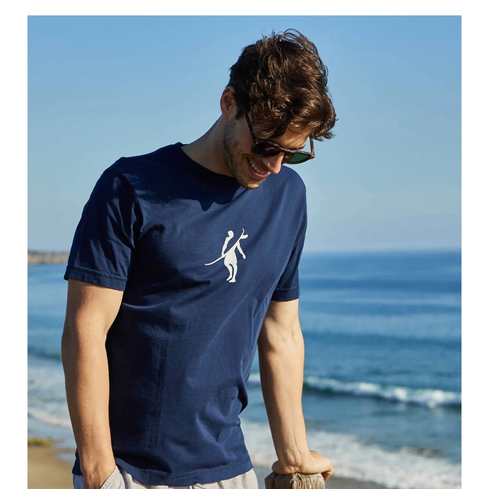 Toes on the Nose, men’s T-shirt XL surfer navy blue beach NWT